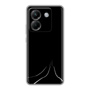 Чехол с картинками на черном фоне для Xiaomi Poco M7 Pro 5G (Дорога)