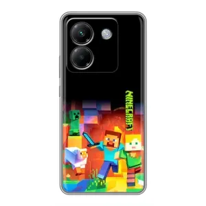 Чохли для Xiaomi Poco M7 Pro 5G (Персонажі МайнКрафт) (Герой Майнкрафт)