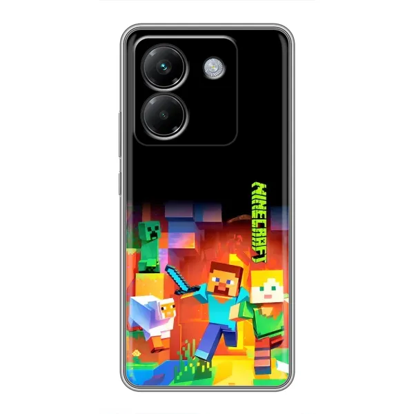 Чехол с рисунком «Герой Майнкрафт» для Xiaomi Poco M7 Pro 5G