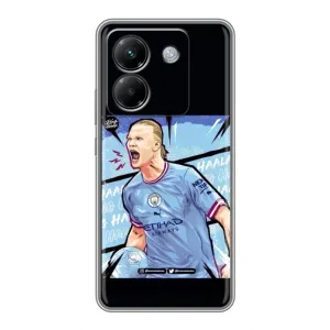Чехлы с принтом для Xiaomi Poco M7 Pro 5G Футболист (гол Эрлинг Холланд)