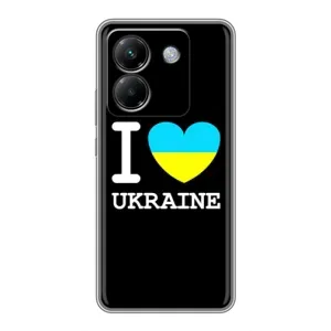 Чехол с Украинской символикой на Поко М7 Про 5Джи (I Love Ukraine)
