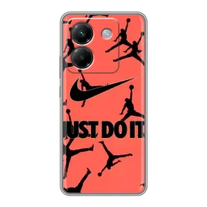 Силіконовый Чохол Nike Air Jordan на Поко М7 Про 5Джі (Just Do It)