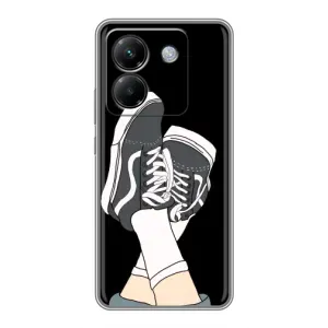 Чехол с Прикольным принтом на Xiaomi Poco M7 Pro 5G (Кеды)
