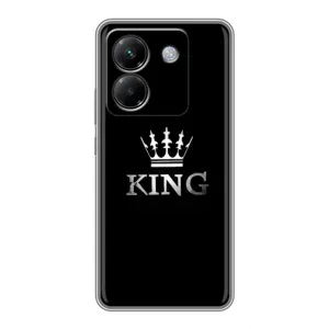 Чехол (Корона на чёрном фоне) для Поко М7 Про 5Джи (KING)