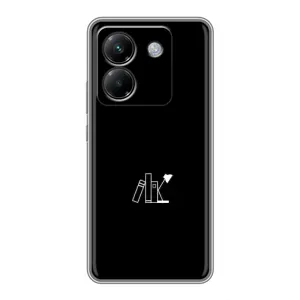 Чехол с картинками на черном фоне для Xiaomi Poco M7 Pro 5G (Книжки)