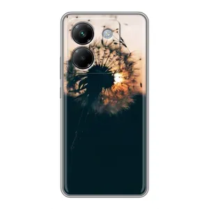 Силіконовий Чохол з кульбабками на Xiaomi Poco M7 Pro 5G (Гарна кульбабка)