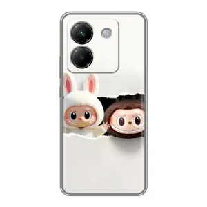 Чохол з принтом Лабубу для Xiaomi Poco M7 Pro 5G (Фігурки Labubu)