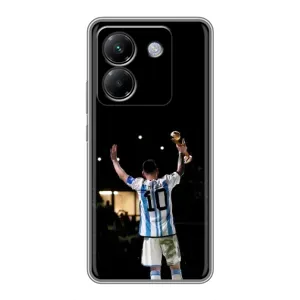Чехлы Лео Месси Аргентина для Xiaomi Poco M7 Pro 5G (Лео Чемпион)