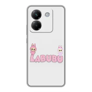 Чохол з принтом Лабубу для Xiaomi Poco M7 Pro 5G (Логотип Лабубу)