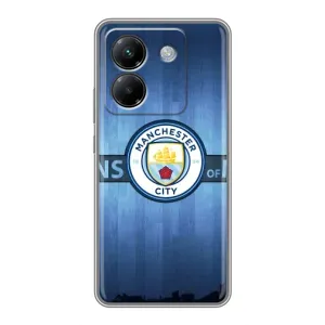 Силиконовые Чехлы принт Футбол на Xiaomi Poco M7 Pro 5G (ManCity)