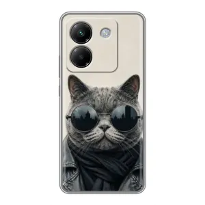 Чехол на тематику: Коты для Xiaomi Poco M7 Pro 5G (Модный кот)