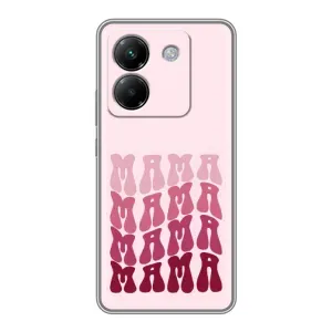 Чехлы на день мамы для Поко М7 Про 5Джи (Надпись мама)
