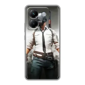 Чохол з картинкою "Герой Pubg" на Xiaomi Poco M7 Pro 5G (Пабг)