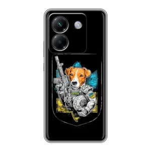 Чехол с принтом для Xiaomi Poco M7 Pro 5G (Патрон Воин)