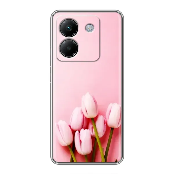 Чехол с рисунком «Розовые тюльпаны» для Xiaomi Poco M7 Pro 5G Чехол с рисунком «Розовые тюльпаны» для Xiaomi Poco M7 Pro 5G