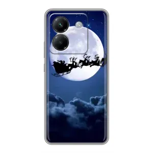 Чехол Санта Клаус для Xiaomi Poco M7 Pro 5G (Санта - луна)