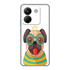 Бампер для Xiaomi Poco M7 Pro 5G с картинкой "Песики" (Собака Король)