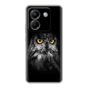 Чехлы с принтом СОВЫ для Xiaomi Poco M7 Pro 5G (Сова на чёрном)
