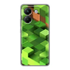 Чохли для Xiaomi Poco M7 Pro 5G (Персонажі МайнКрафт) (Текстура)