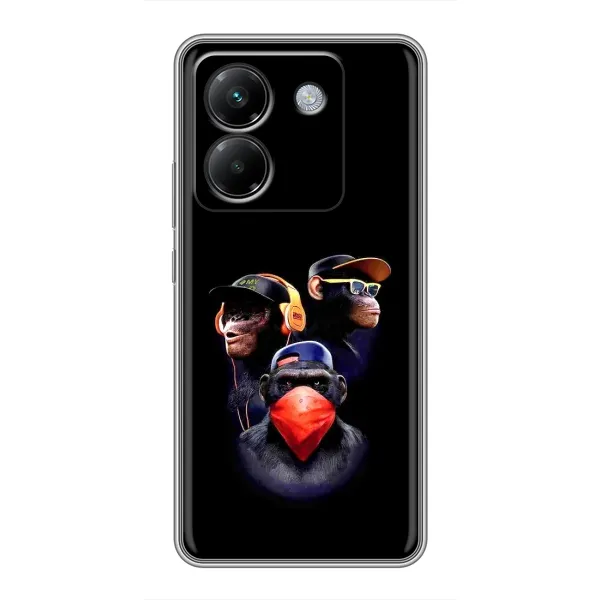 Чехол с рисунком «Три обезьяны» для Xiaomi Poco M7 Pro 5G Чехол с рисунком «Три обезьяны» для Xiaomi Poco M7 Pro 5G