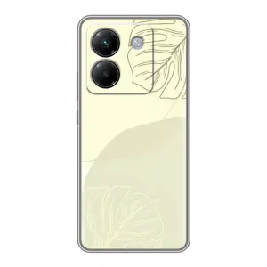 Чохол квітковий дизайн для Xiaomi Poco M7 Pro 5G (Зелений фон)