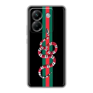 Чохли бренд ГУЧЧІ для Xiaomi Poco M7 Pro 5G (Змій Гуччі)
