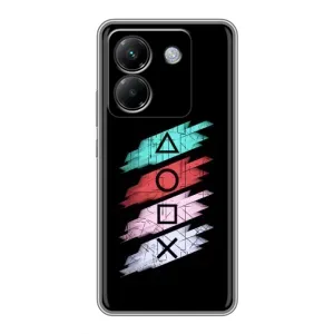 Чехол с рисунком «Значки Sony» для Xiaomi Poco M7 Pro 5G
