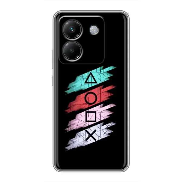 Чехол с рисунком «Значки Sony» для Xiaomi Poco M7 Pro 5G Чехол с рисунком «Значки Sony» для Xiaomi Poco M7 Pro 5G