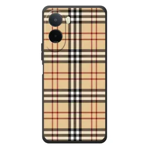 Чехол с Брендами одежды на Поко М7 (Burberry стиль)