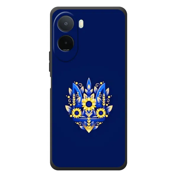 Чехол с рисунком «Цветущий Герб» для Xiaomi POCO M7
