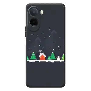 Силіконовий бампер на різдво для Xiaomi POCO M7 (Місто зимове)