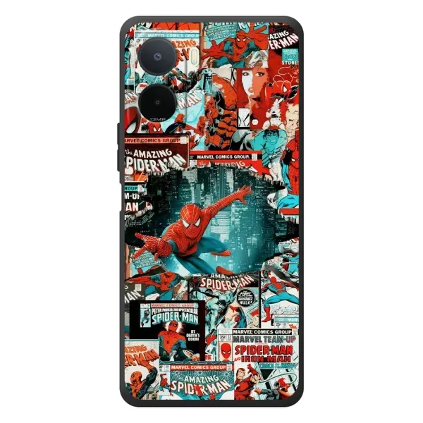 Чехол с рисунком «Комиксы Человек Паук» для Xiaomi POCO M7 Чехол с рисунком «Комиксы Человек Паук» для Xiaomi POCO M7