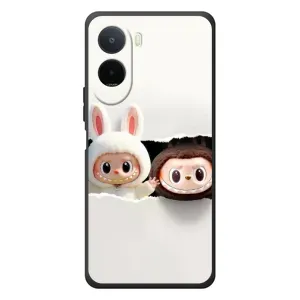 Чехол с принтом Лабубу для Xiaomi POCO M7 (Фигурки Labubu)