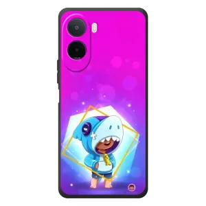 Чохол Бравл Старс для Xiaomi POCO M7 (Леон у костюмі Акули)