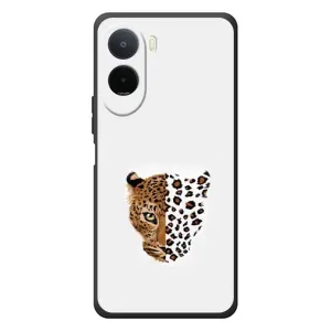 Чохол з леопардовим принтом на Xiaomi POCO M7 (Леопард на білому)