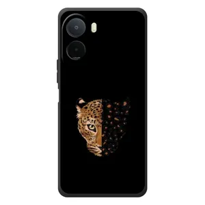 Чохол з леопардовим принтом на Xiaomi POCO M7 (Леопард на чорному)