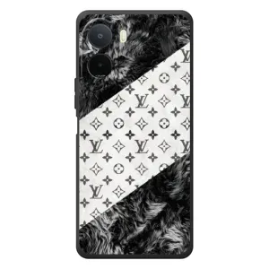 Чохол Стиль Louis Vuitton на Xiaomi POCO M7 (LV на білому)