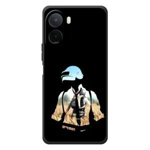 Силиконовый чехол с картинкой "Герой Pubg" на Xiaomi POCO M7 (Пубг мен)
