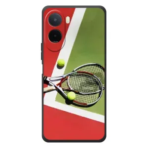 Чохли з прінтом Спортивна тематика для Xiaomi POCO M7 (Ракетки теніс)