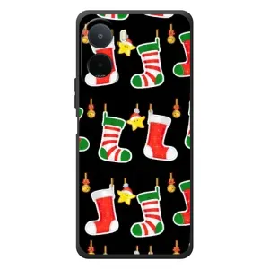 Силиконовый бампер на рождество для Xiaomi POCO M7 (Рождественские подарки)