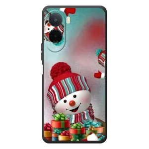 Чехлы на Новый Год Xiaomi POCO M7 (Снеговик в шапке)