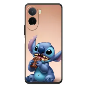 Чехол с рисунком Стич для Xiaomi POCO M7 (Стич с шоколадом)