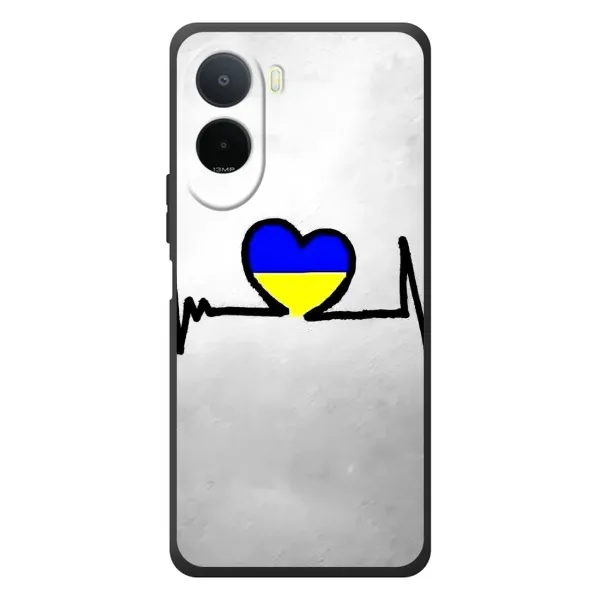 Чехол с рисунком «Украинская кардиограмма» для Xiaomi POCO M7 Чехол с рисунком «Украинская кардиограмма» для Xiaomi POCO M7