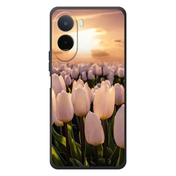Чехол с рисунком «Закат с цветами» для Xiaomi POCO M7 Чехол с рисунком «Закат с цветами» для Xiaomi POCO M7