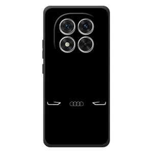 Силиконовый бампер с картинкой машины на Xiaomi Poco M8 Pro (Силует Audi)