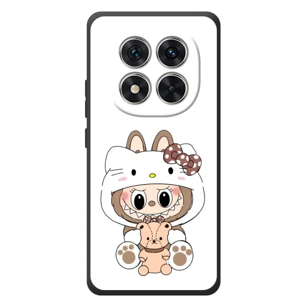 Чехол с рисунком «Белый Лабубу» для Xiaomi Poco M8 Pro