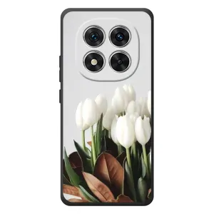 Чехлы с картинкой (Тюльпаны) на Xiaomi Poco M8 Про (Букет тюльпанов)