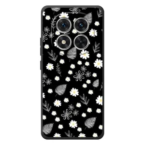 Чехлы с тематикой "ЦВЕТЫ" на Xiaomi Poco M8 Pro (цветение на чорном)