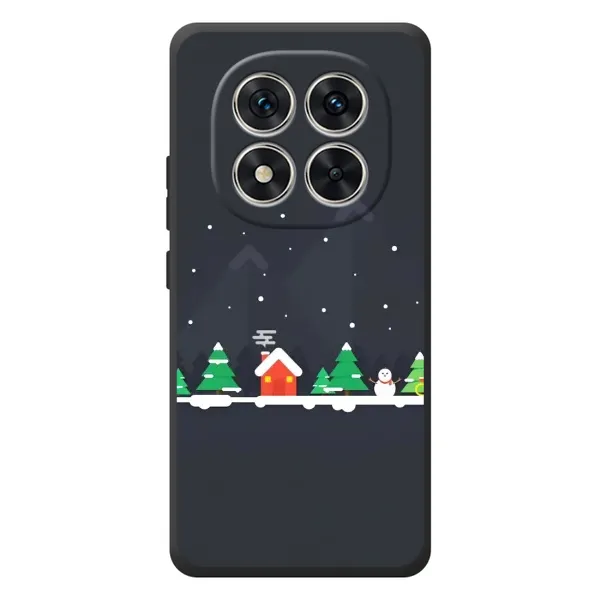 Чехол с рисунком «Город зимний» для Xiaomi Poco M8 Pro