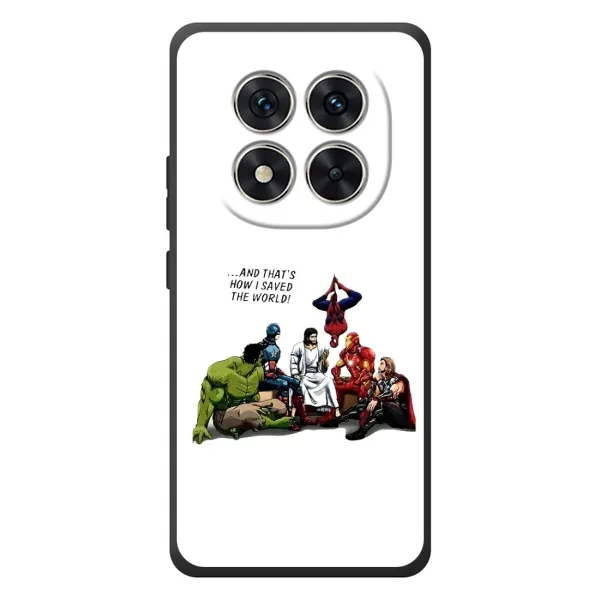Чехол с рисунком «Иисус супергерой» для Xiaomi Poco M8 Pro Чехол с рисунком «Иисус супергерой» для Xiaomi Poco M8 Pro